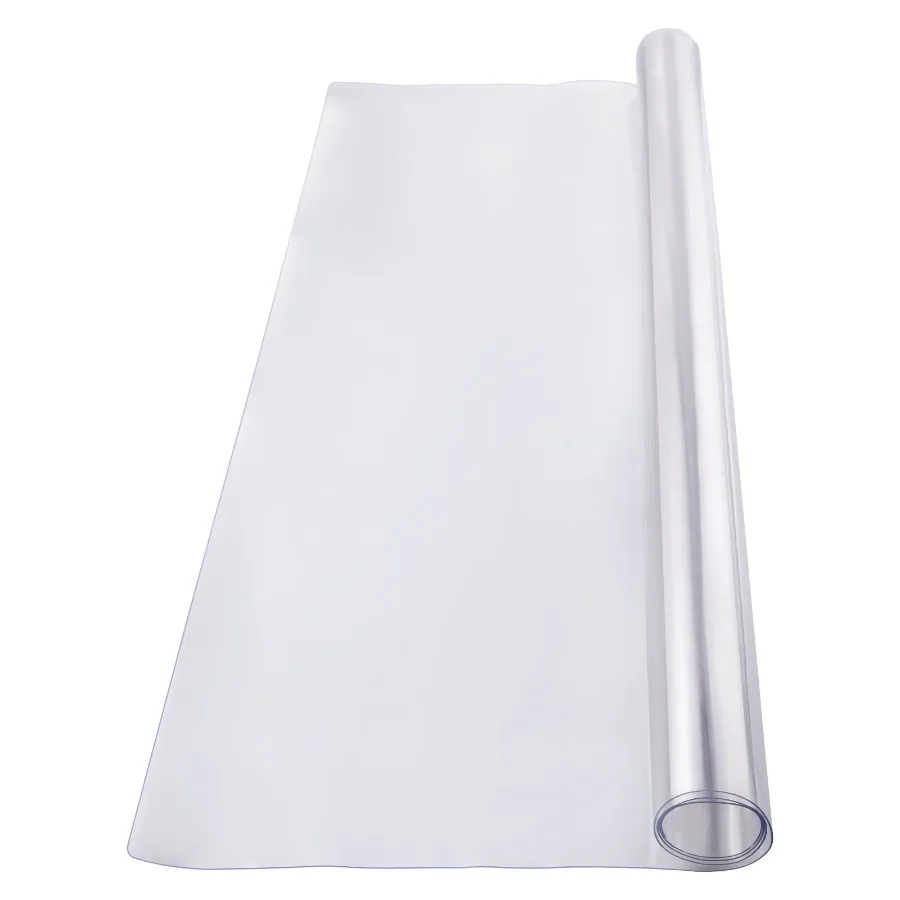 

PVC Table Protector 54x54 Inch Clear Plastic Desk Protector 1.5mm Thick