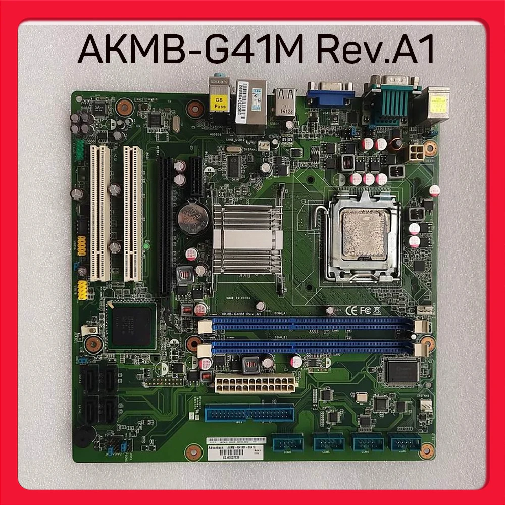For Advantech Industrial Computer Motherboard AKMB-G41MF-00A1E AKMB-G41M Rev.A1