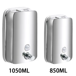 850ML/1050ML Stainless steel Wall Mount Soap Dispenser Bathroom Liquid Soap Detergent Shower Gel Storage Bottle Toilet Kitchen
