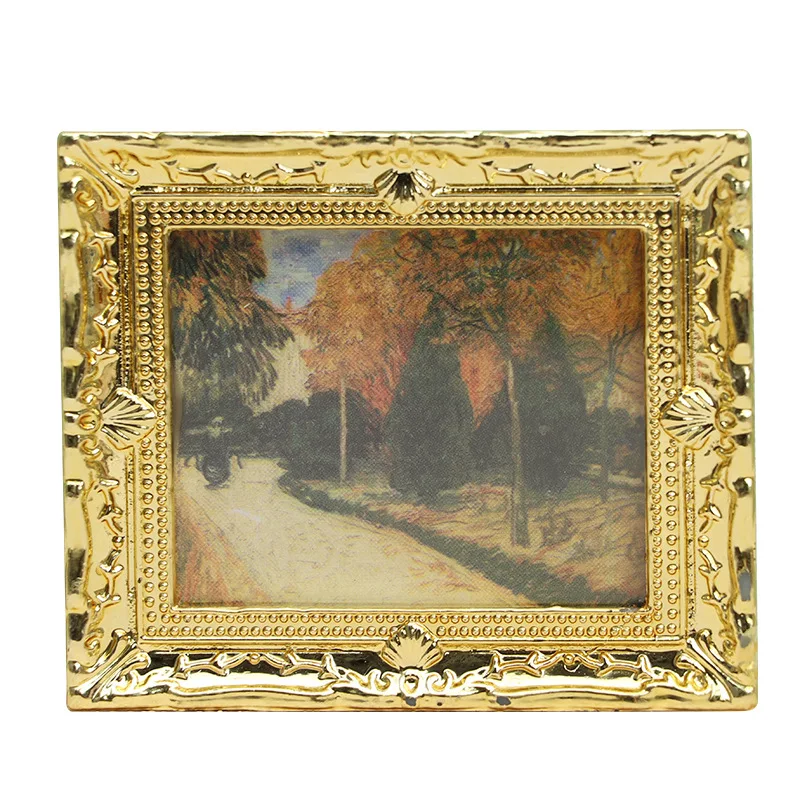 1:12 Dollhouse Creative Simulation Model Miniature Furniture Accessories Exquisite Painting Doll House Ornament Handmade Toys