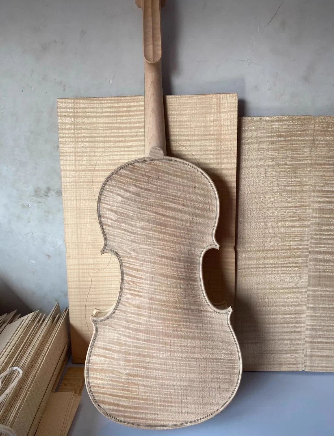 Over 20 years Professional Maple violin white embryo unfinished white maple wood violin solid wood DIY white violino