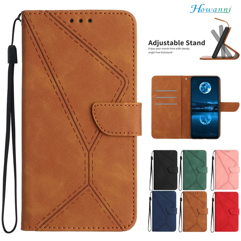 Business Leather Flip Cover for Sharp Aquos Sense8 Case Card Slots Wallet Phone Bag Case For Sharp Aquos Sense 8 Cover