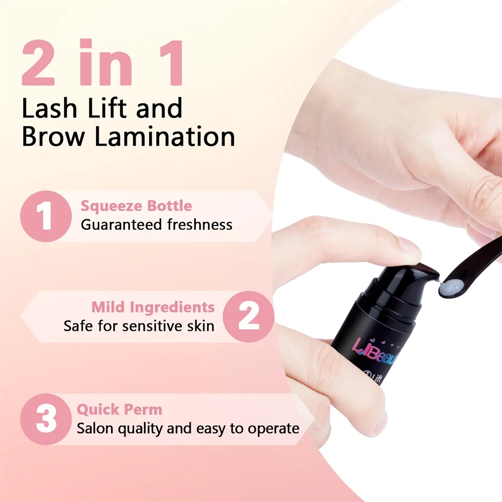 Libeauty Brow Lamination Lotion Single Bottle Lash Lift Perm Cream1#2#3#4 Keratin Emulsion Brow Lifting For Home Use Makeup Tool