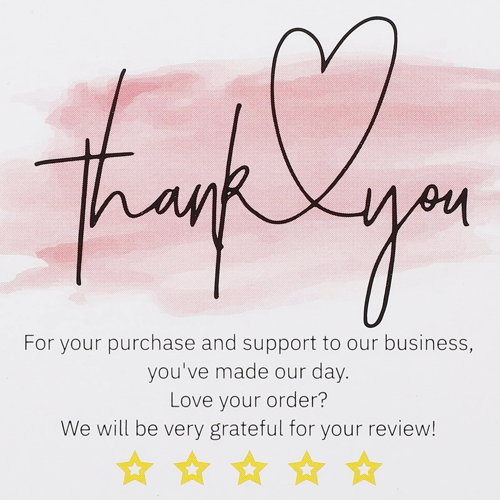 

60Pcs Thank You Card Tags Small Business Cute Simple Thanks Cards for Small Business Orders Gift Packing Cards