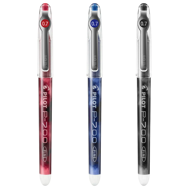 

Perfect for Exam! Pilot P700 Gel Pen 0.7mm Rolling Ball Pens Extra Fine Point Student Pen Smooth Writing BL-P70 Stationery