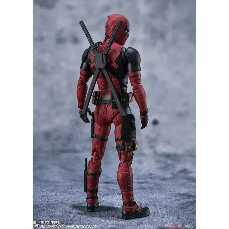 Bandai-Original SHF Deadpool Action Figure, S.H.Figuarts, Super-herói, PVC Figuras Anime, Model Toy Coleção, Presentes de Boneca, Em Stock