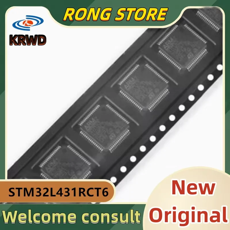 5PCS STM32L431 RCT6 신규 및 기존 칩 IC STM32L431RCT6 STM32L431 LQFP-64 ARM Cortex-M4 32 비트 MCU