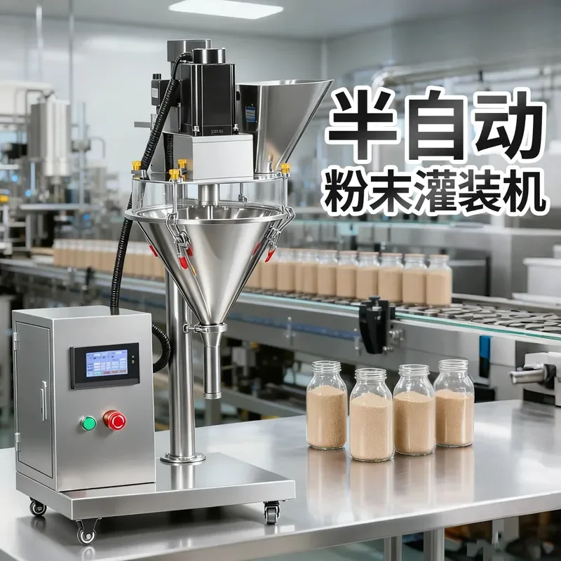 Automatic Screw Packing Machine for Powder Pepper Flour Milk Toner Coffee Grain Rice Wheat Large Quantitative Desktop Filling