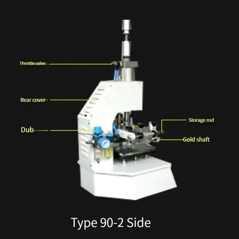 Upgrade Electric Pneumatic Hot Stamping Machine Automatic Digital Hot Stamping Machine Indentation Transfer Logo Adjustable Work