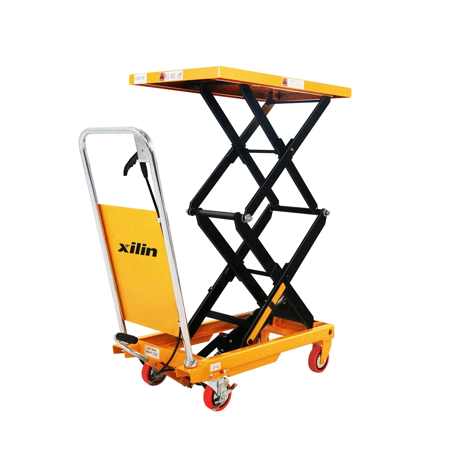 

Xilin Hand Materials 330lbs Capacity Manual Hydraulic Lift Platform Double Scissor Lift Table
