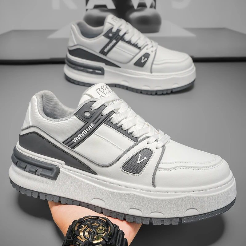 Sport- und Freizeitschuhe, Herrenschuhe, Marathon-Oversize-Luftpolsterschuhe, fliegengewebtes Ganzjahresgummi, verschleißfest, Anti