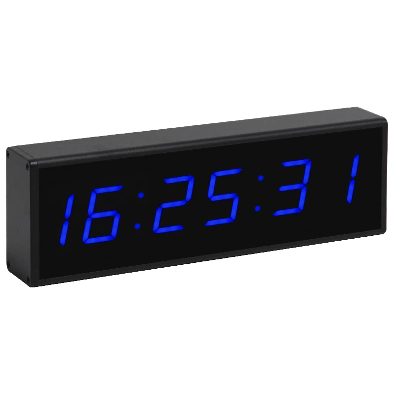 CHEETIE CP013 Smart LED 6 Digits Battery Operated Digital Table Clock Countdown Wall Timer Clock for School Office
