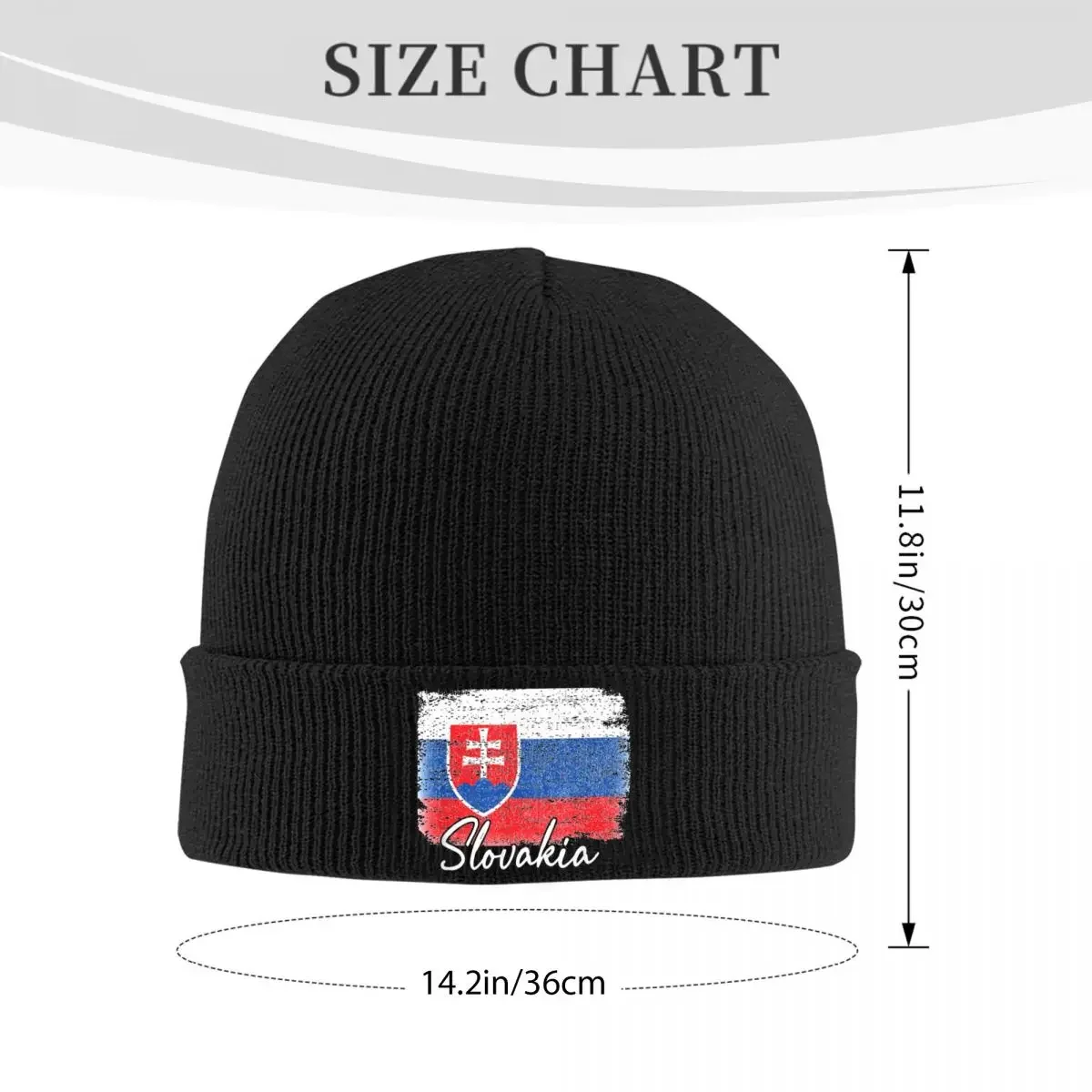 Slovakia Flag Knitted Hat Beanies Autumn Winter Hats Warm Color I Love Slovakia Cap Men Women