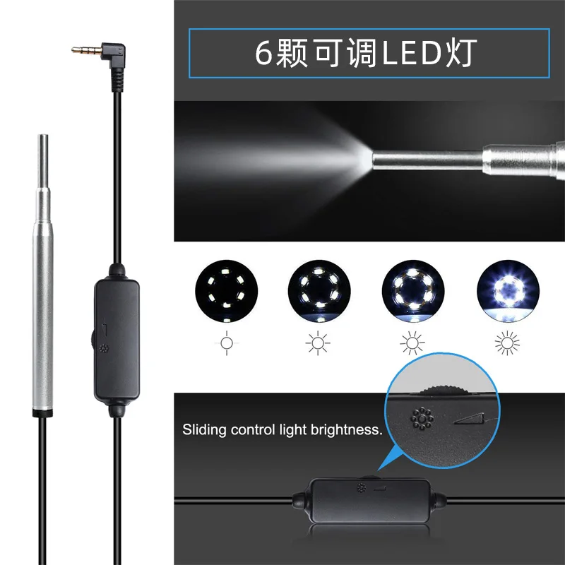 7Inch 3.9mm 720P Earscope Cleaner Earwax Removal Otoscope CMOS Borescope Earpick Endoscope Camera Inspection Digital Microscope