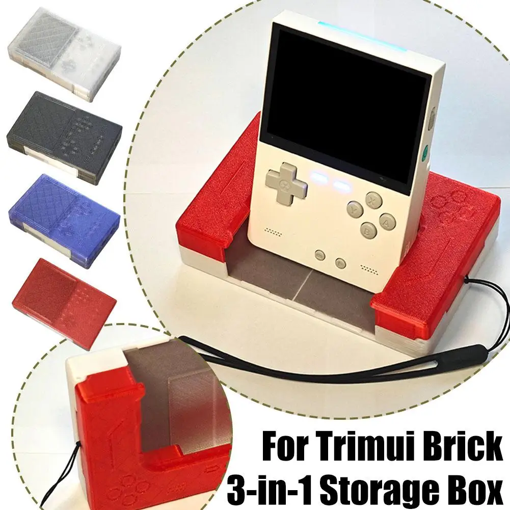 3D Printing Products For Trimui Brick 3-in-1 Magnetic Storage Box Full Protective Shell Protective Sleeve,handle, Display S C3W7