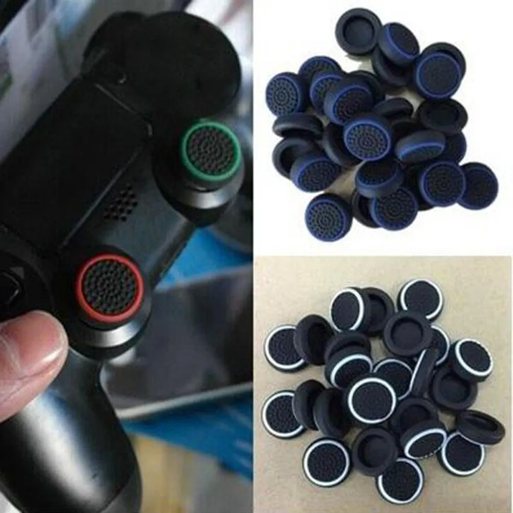 4Pcs Silicone Thumb Grips for 360 Controllers Glow in Dark Enhanced Grip Comfort Prevent Finger Slippage
