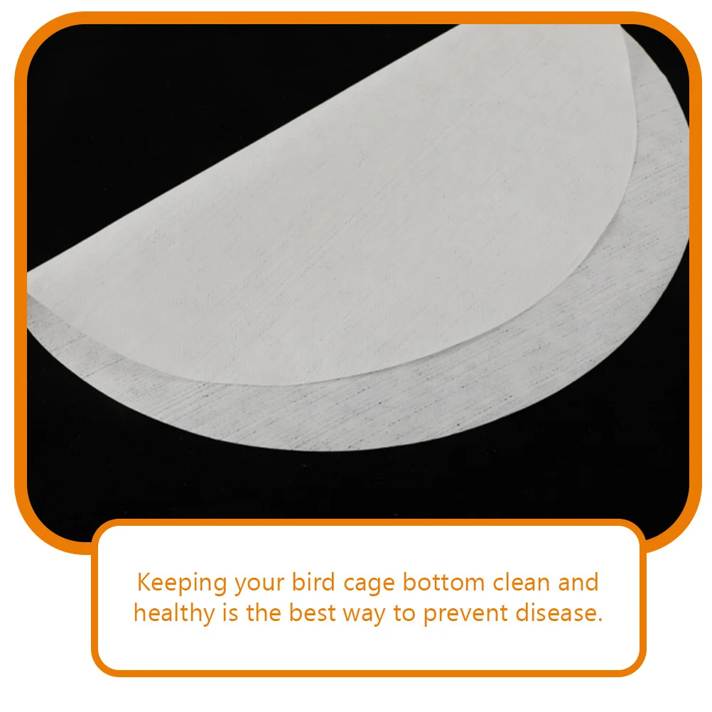 

100Pcs Bird Cage Liner Sheets Non-Woven Thick Smooth for Clean Healthy Parakeet and Parrot Cages Bird Cage Liner