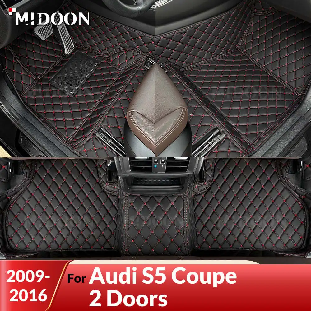 

MIDOON Car Floor Mats For Audi S5 Coupe 2 Doors 2009-2016 Custom Foot Pads Carpet Cover Interior Accessories