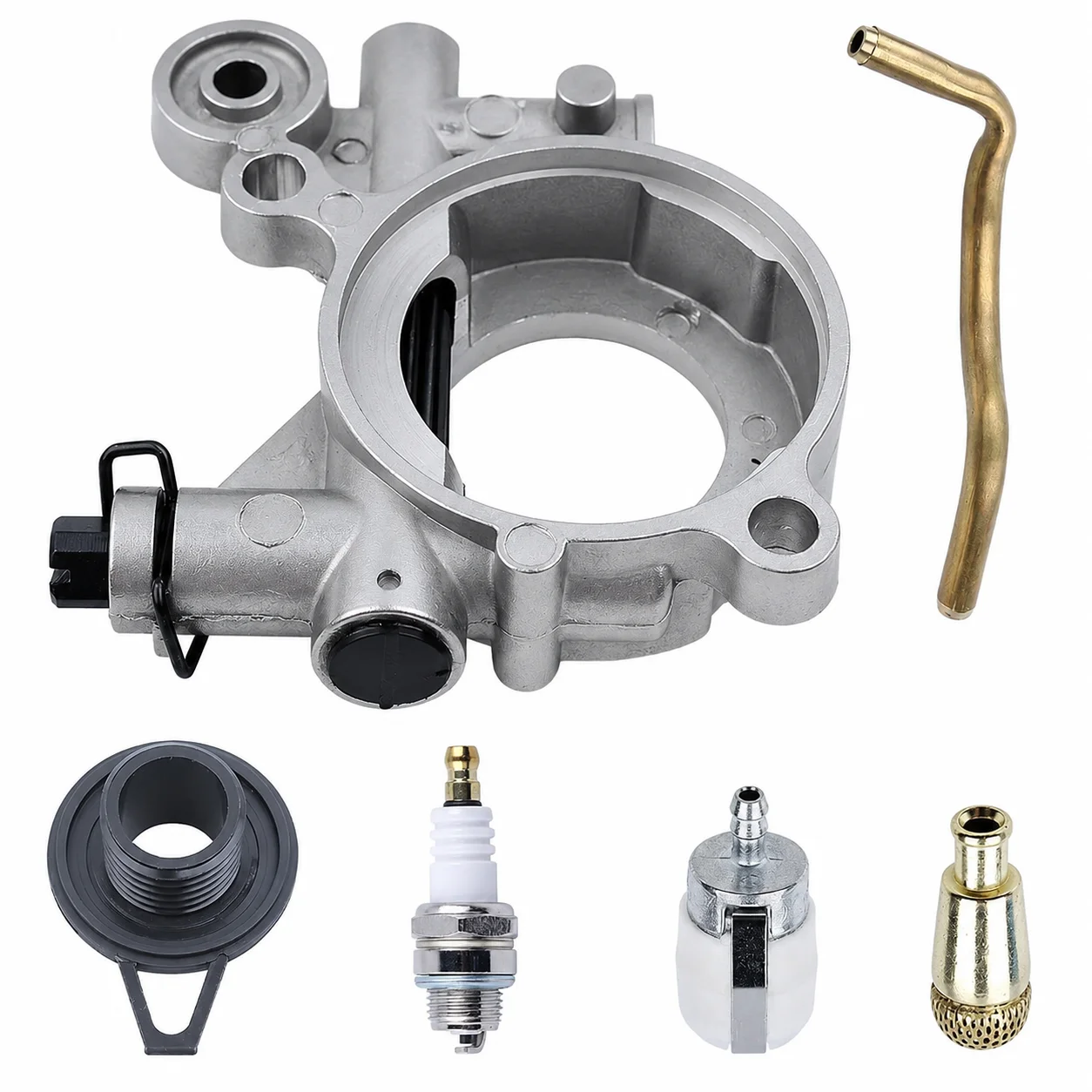 Ölpumpen-Kraftstofffilter-Zündkerzen-Kit für Husqvarna 365 371 372XP 362 Kettensägen-Tuning-Kit 503521305 537207807 503426701 501544102