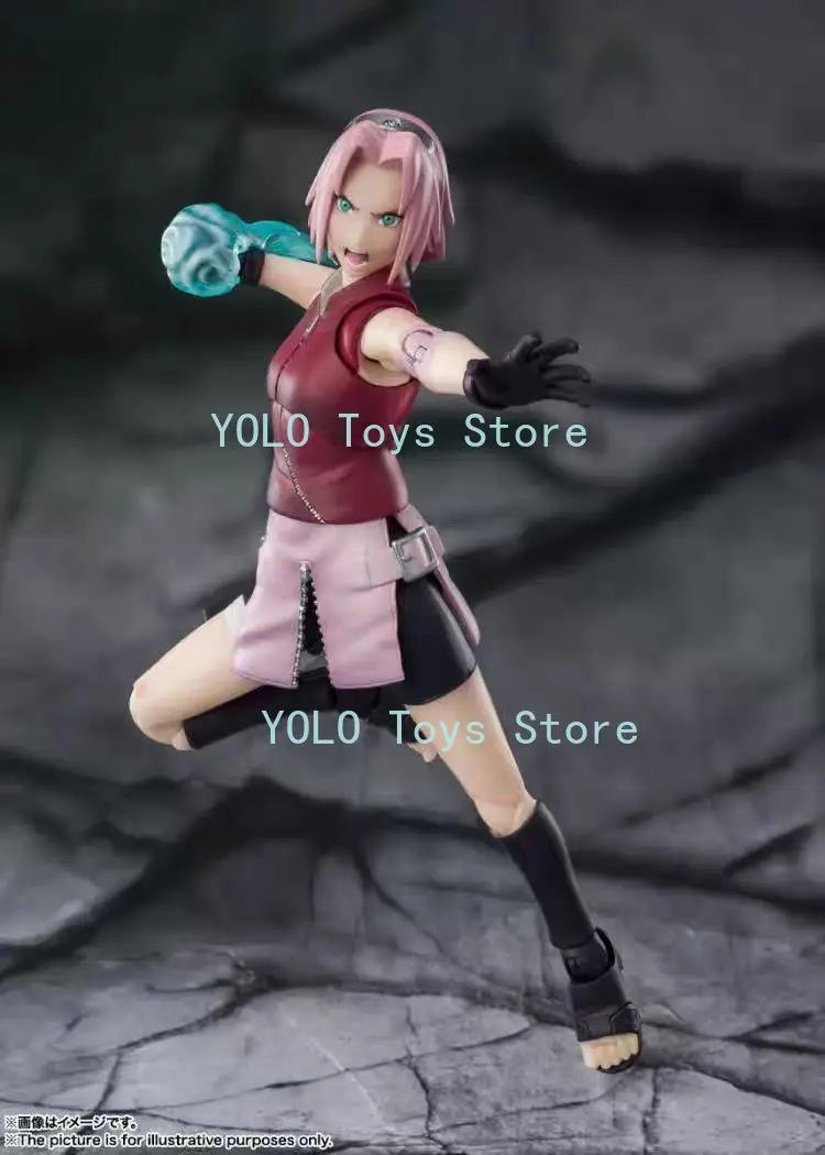 

Bandai SHF Naruto Shippuden Sakura Haruno 2.0 Sakura Articulated Action Figure In Stock