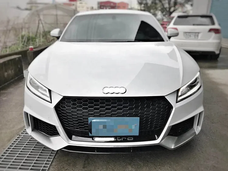 For TT 2015-2018 TT/TTS TTRS Front bumper Grille and Rear Diffuser exhaust pipe