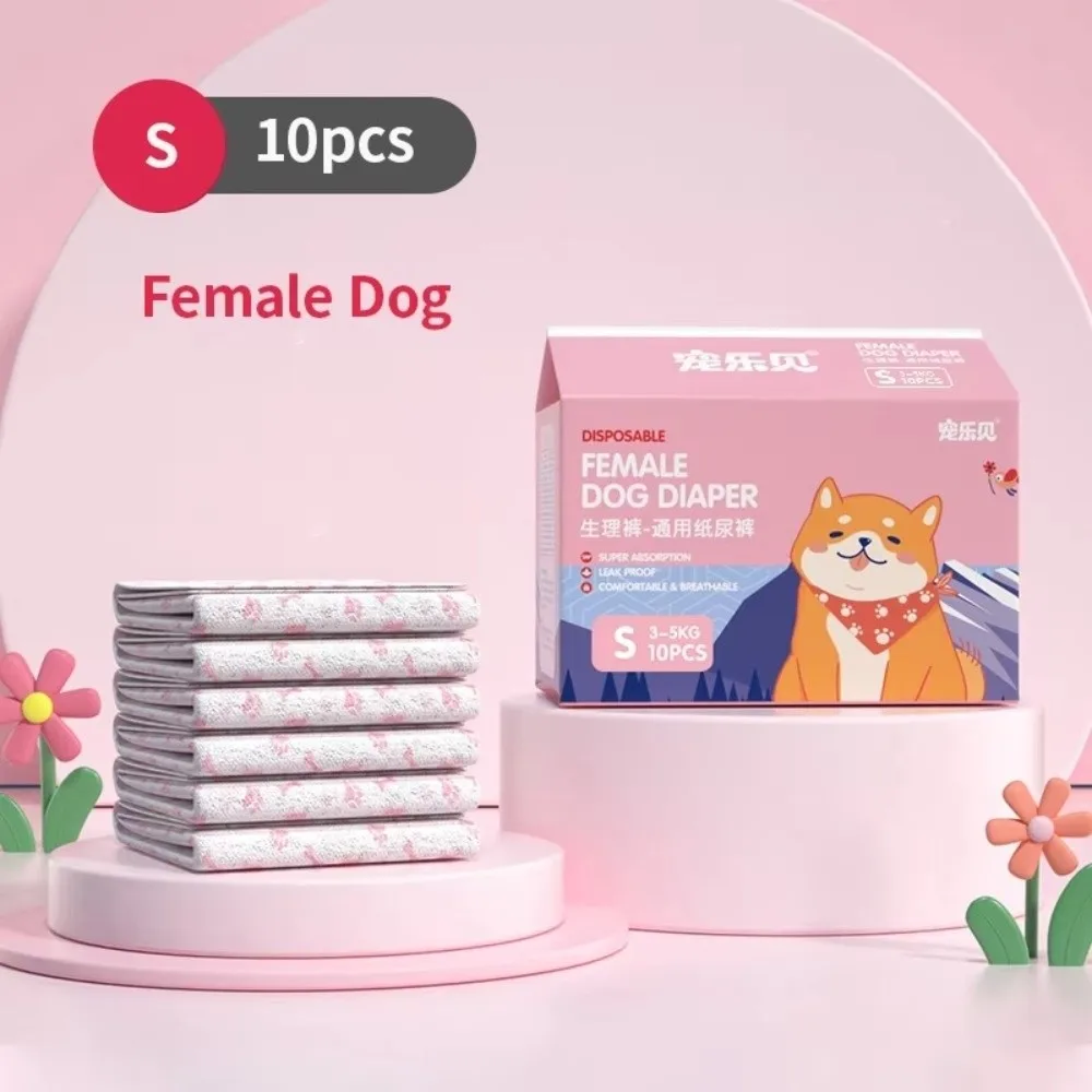 Comfortable Soft Disposable Dog Diapers Super Absorbent Leak Proof Doggie Diaper Female Male Dogs Puppy Shorts Nappies Pants