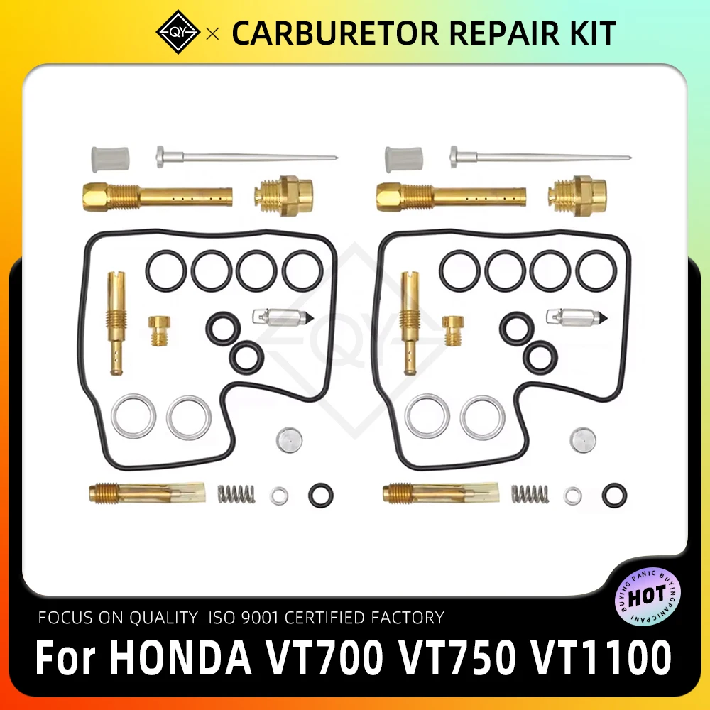 Junta de sellado de carburador de motocicleta, piezas de reconstrucción de diafragma, Kit de reparación de carburador para HONDA SHADOW 1100 KEYSTER VT700 VT750 VT1100