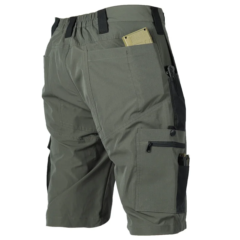 Taktische Tarnshorts, Outdoor-Arbeitshosen, Herren-Cargo-Shorts mit mehreren Taschen, lässige Shorts, schnelltrocknende, abriebfeste Shorts für Herren. – Detail 19