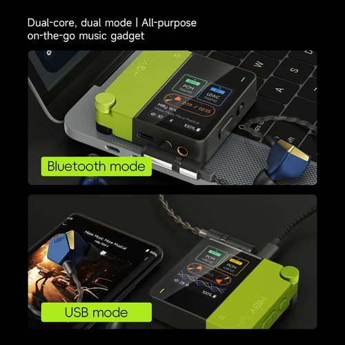 Imagen 2 del producto Amplificador de Auriculares HiFi Inalámbrico HiBy W4 3.5mm 4.4mm, DAC USB, Bluetooth 5.4 QCC5181 AC7923B DSD512 CS43198*2 CarPlay LDAC