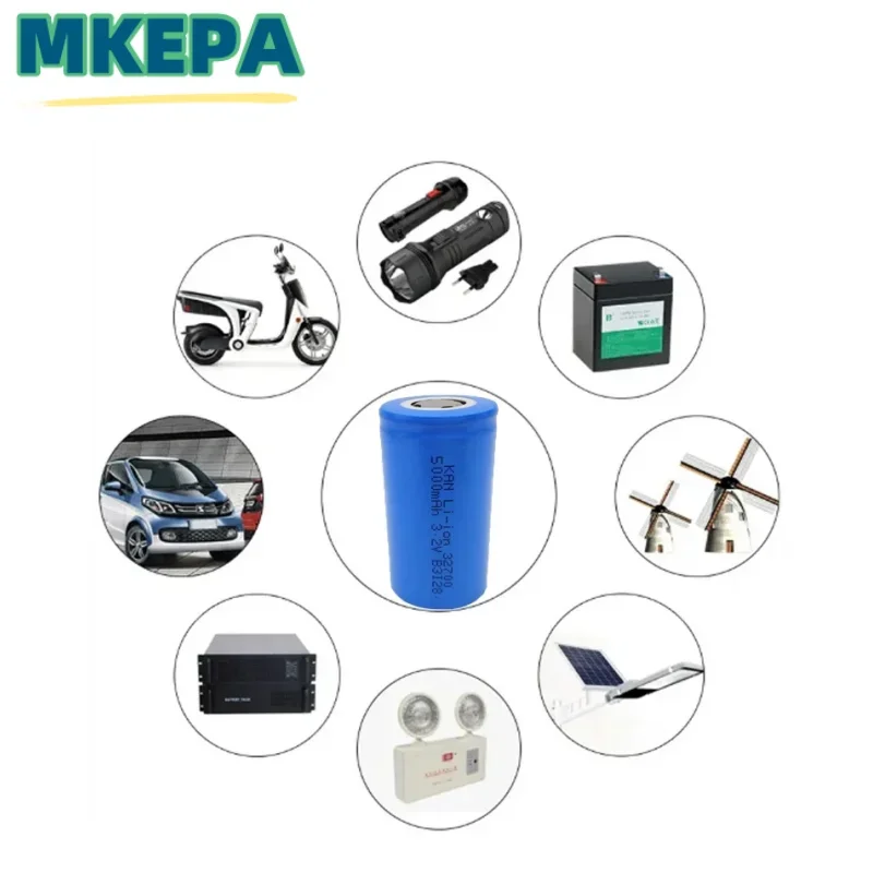 100% original LiFePO4 battery, 3.2V, 32700 500mAh 35A, continuous discharge, maximum 55A high power flashlight battery