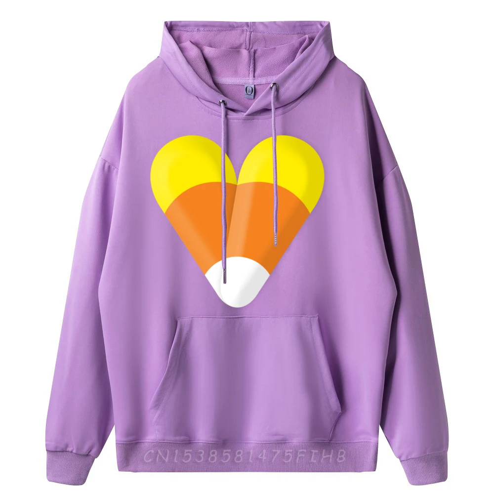 Cute Halloween Candy Corn Heart Sweatshirts For Men Men Clothing Large Size 4TH of July