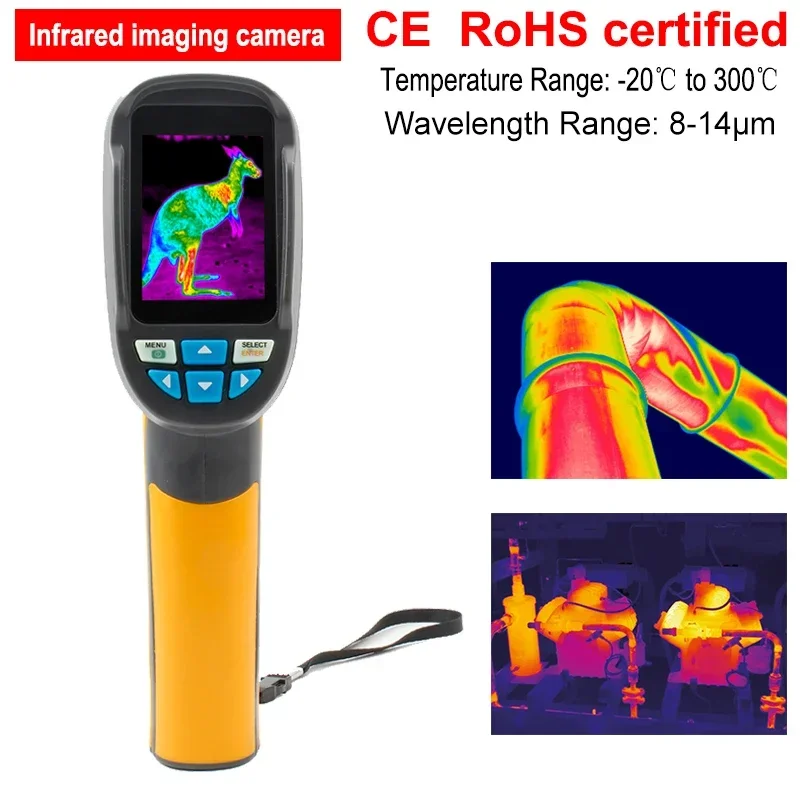 Portable Infrared Thermal Imaging Camera for HT-02, High Quality Thermographic Tester for Industrial Use