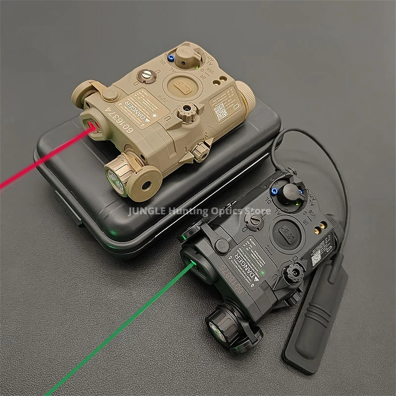 Airsoft PEQ-15 PEQ15 Tactical Red laser Green Laser IR Fill Light LED Strobe Hunting Weapon Scout Light Aiming Fit 20mm Rail PEQ