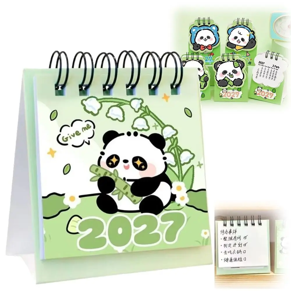 Paper 2027 Desk Calendar Date Checking Decorative Display Portable Calendar Portable Yearly Format Schedule Calendar