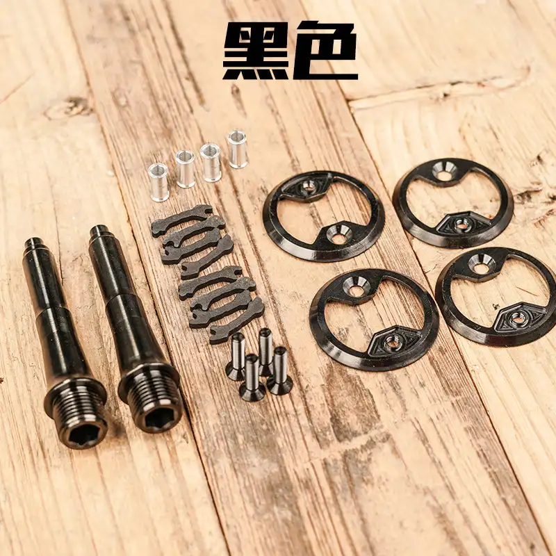 Chaser Titanium Axle Lollipop Pedals TC11 Ultraleichte, verlängerte Titanachse für Wahoo Speedplay – Detail 3