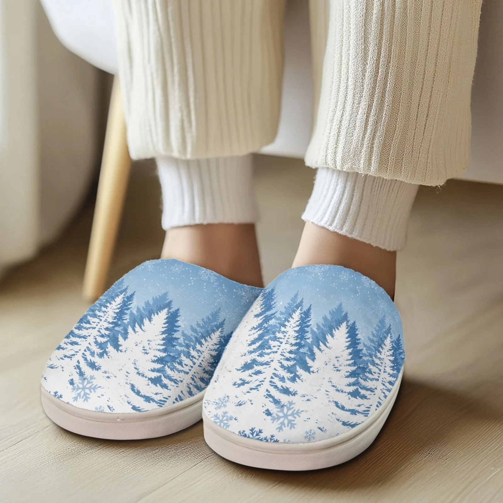 PENSTROLL Cardi Slippers That Don't Squeeze Toes Heavy Duty Warm Indoor Slippers Memory Foam Slippers for Home
