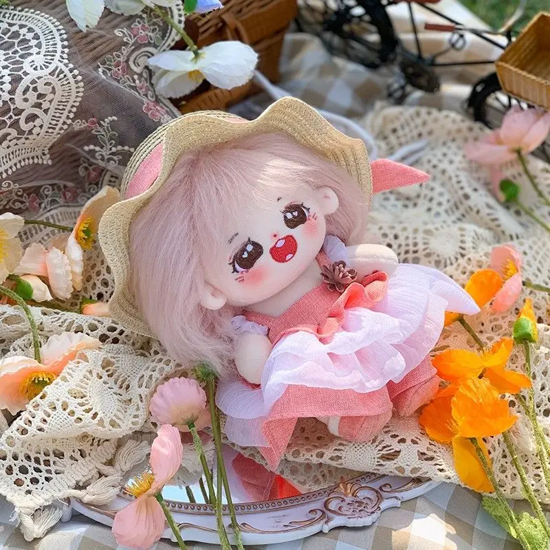 

Cute Cotton Doll Small Cotton 20cm Naked Doll Clothes Clothes Set Konaise Summer Sweetheart Cartoon Animation Doll Birthday Gift