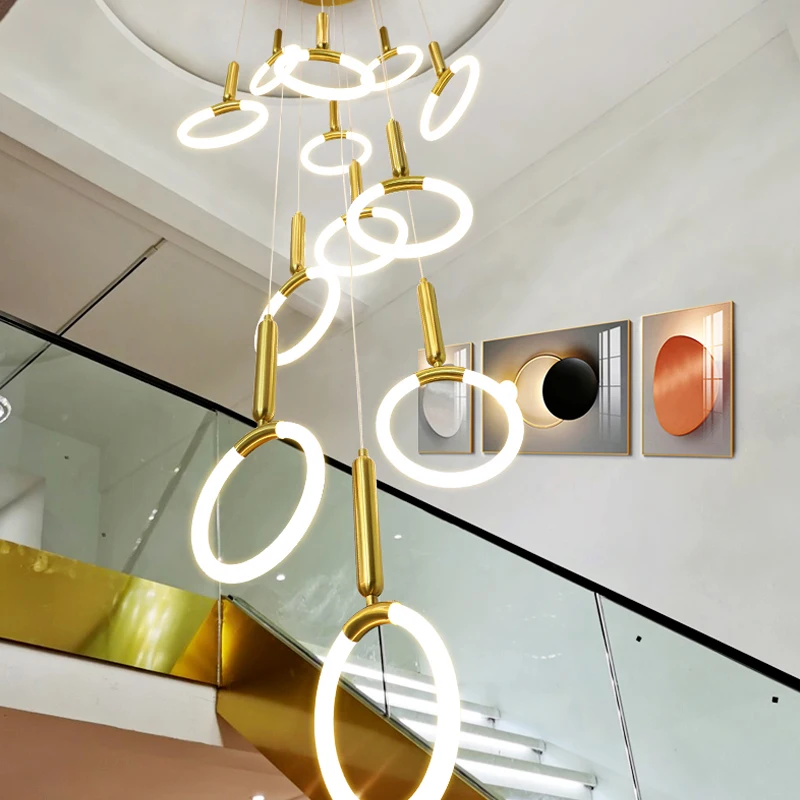 Plafonnier LED Rond en Acrylique localité au Design Nordique Moderne, Luminaire Décoratif de Plafond, Idéal pour un Salon, une Cuisine ou des Escaliers