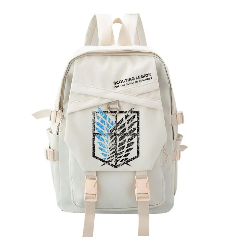 Attack On Titan Backpack Levi Ackerman Cartoon Fashion Anime Student Schoolbag Lightweight Large Capacity Unisex Travel Backpack