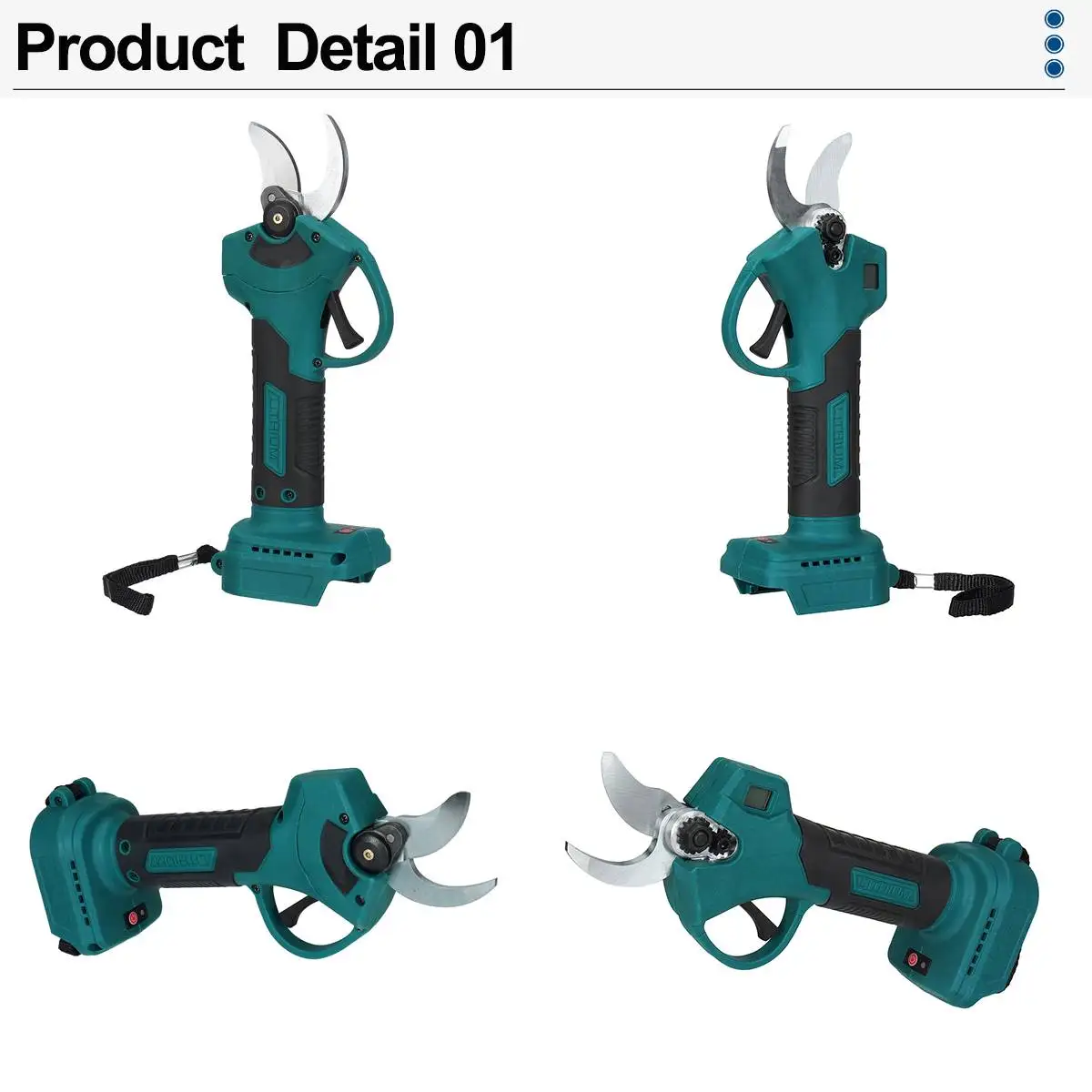 Imagem -03 - Cordless Brushless Poda Cisalhamento Ramos Bonsai Poda Números de Corte Display Makita 18v Bateria 50 Milímetros