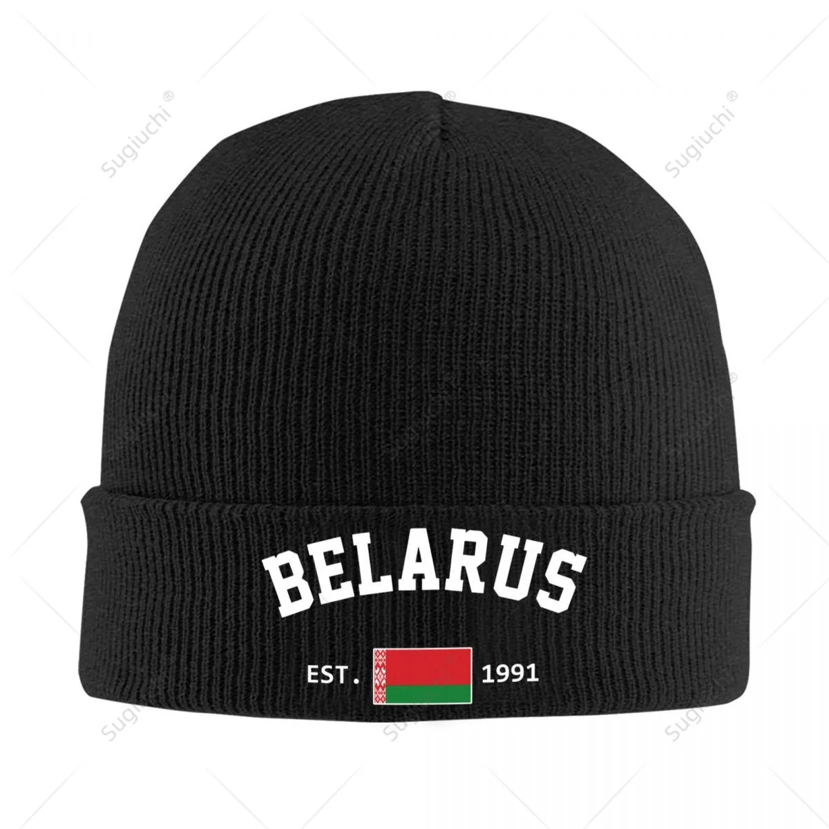 

Knitted Hat Unisex Belarus EST.1991 Independence Day For Men Women Boys Winter Autumn Beanie Cap Warm Bonnet