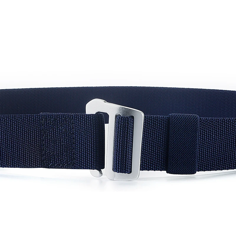 New Elastic Belts For Men Canvas Male Tactical Outdoor Belt High Quality Simple Design Black Navy Ceinture Hom