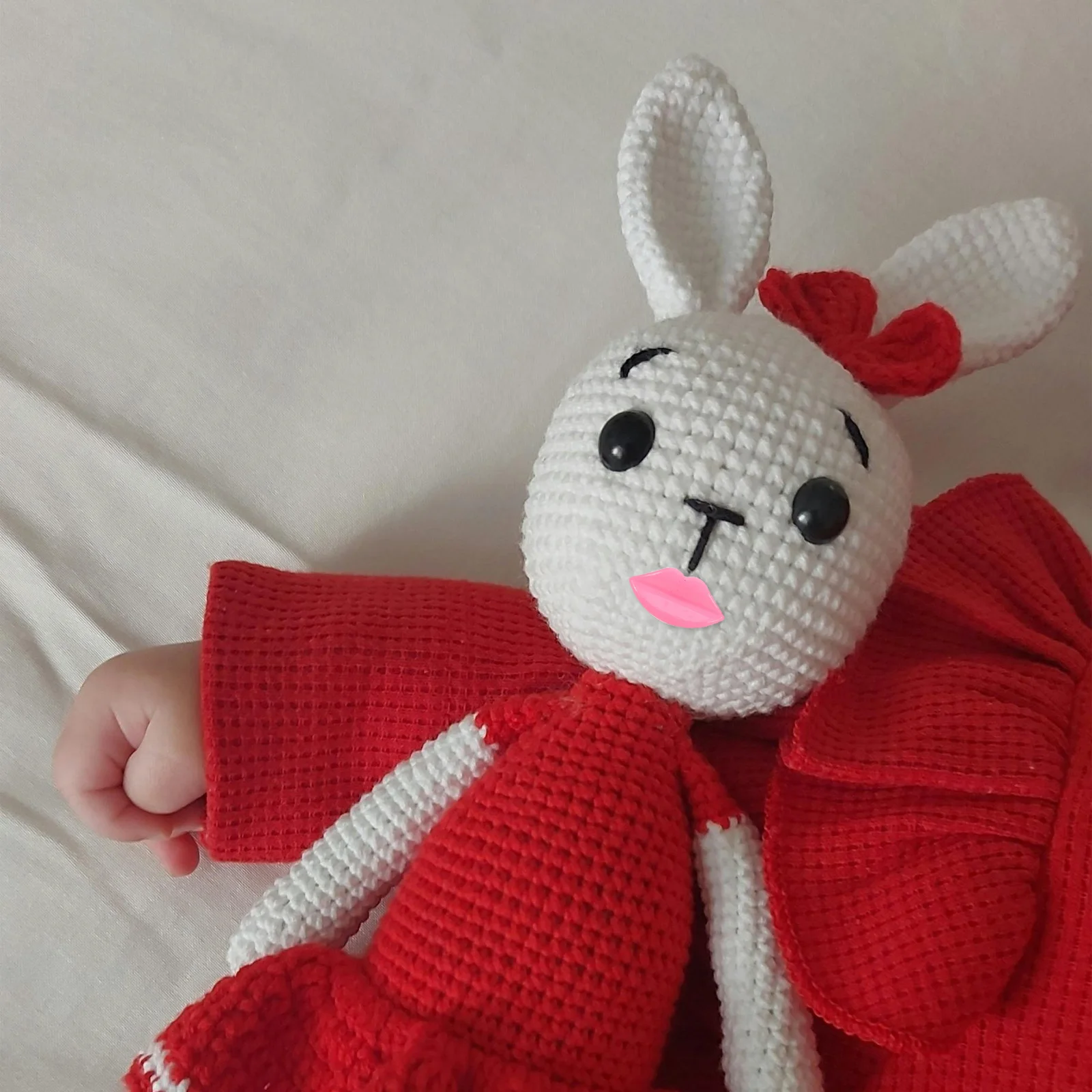 

100 Pcs Accessories Craft Crochet Mouth Bear Decorate Making Plastic Supplies