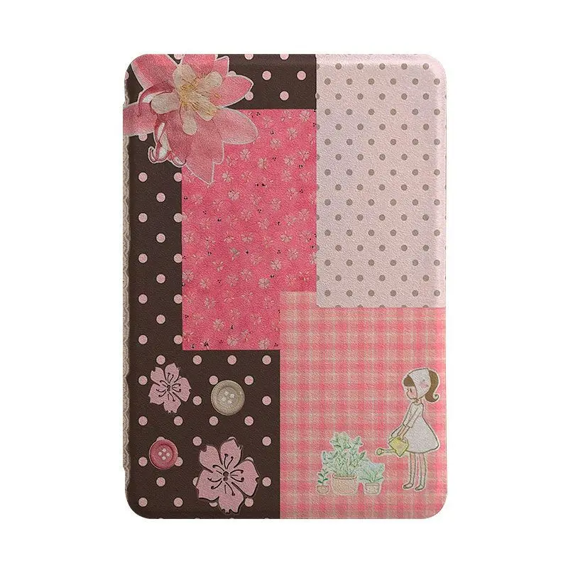 Splicing Floral Acrylic Case for 6
