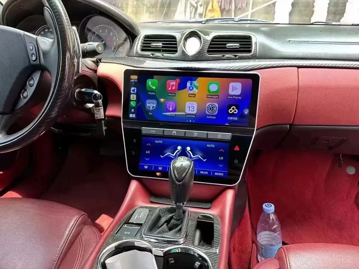 راديو سيارة 22 بوصة لمازيراتي GT 2007 - 2015 Carplay كوالكوم نظام تحديد المواقع والملاحة HD الوسائط المتعددة مشغل ستيريو فيديو السيارات الذكية #1