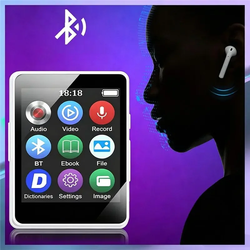 Portable Mini MP3 MP4 Player for Bluetooth 5.0 1.8 Inch Video Playback With LED Screen Recording E-Book For Student Walkman - view 2