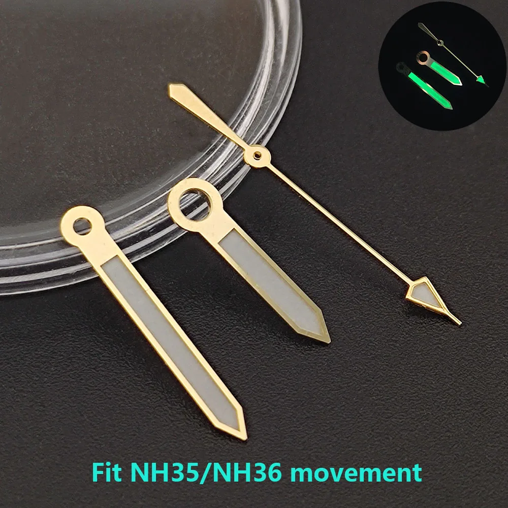 Watch hands luminous hands fit NH35 NH36 ETA 2836 2824 Miyota 8205 8215 821A Mingzhu DG 2813 3804 movement