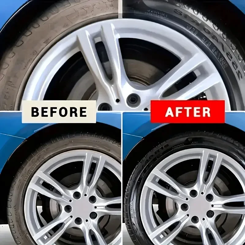 Car Tire Polishing and Repair Kit, Bright Surface Tire Recovery Agent, Crack Repair, Anti-oxidation Wear Coating, Waxing