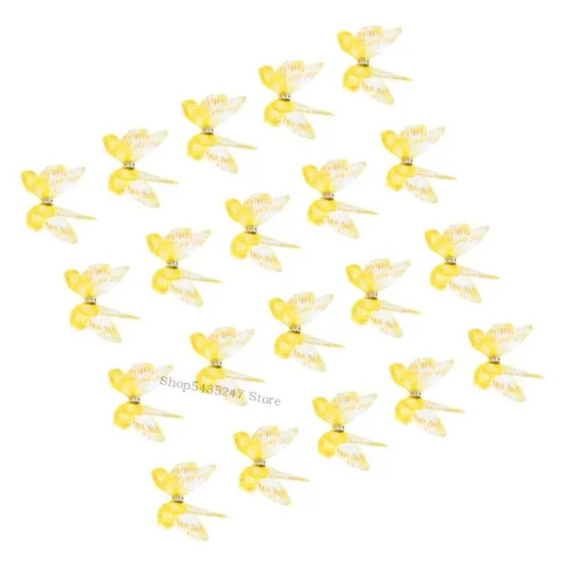 

20PCS Butterfly Appliques Sew On Patches for Sewing Craft Wedding Dress Clothing H7EF