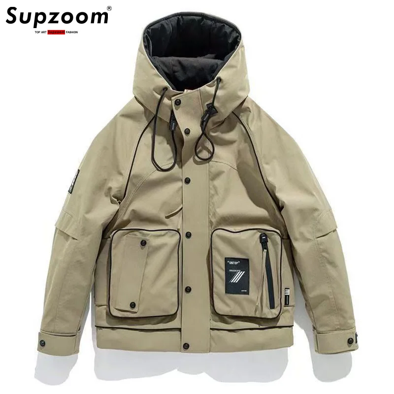 

Supzoom 2025 New Arrival Casual Spliced Mens Winter Warm Trendy Outdoors Couple Cotton-padded Jackets And Coats